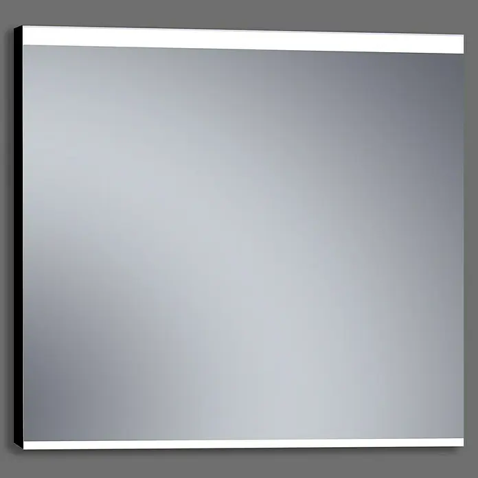 Espejo con luz LED París - 100 x 80 cm, Negro - Producto en uso