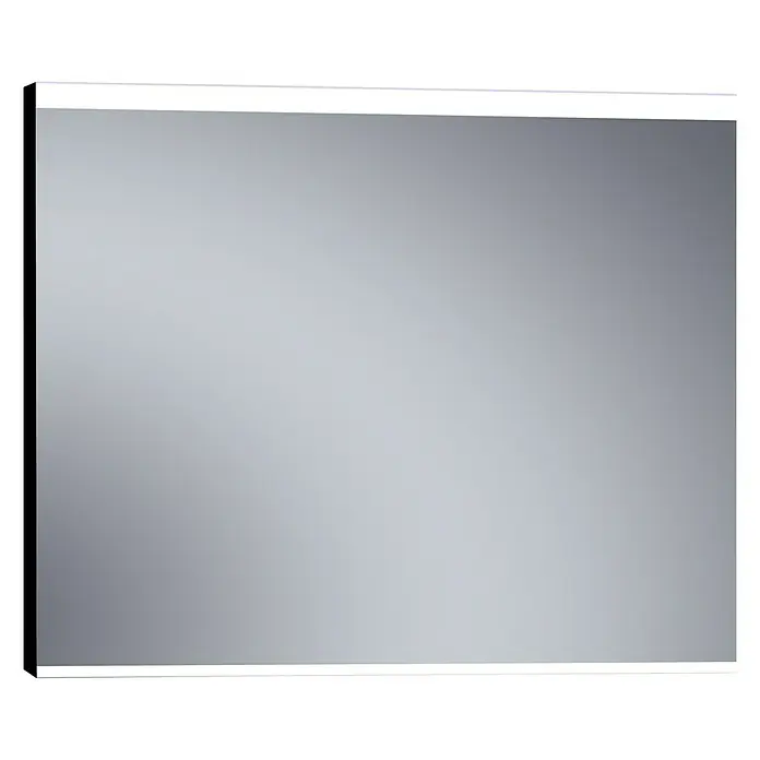 Espejo con luz LED París - 120 x 80 cm, Negro - Vista angular