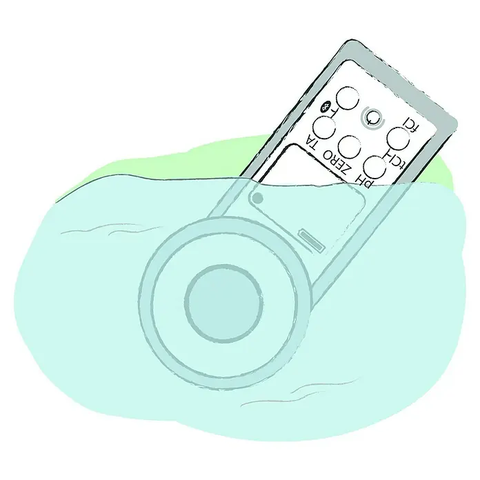 Steinbach Sauerstoff- & pH-Pooltester PoolLab - Wasseranalyse - Skizze