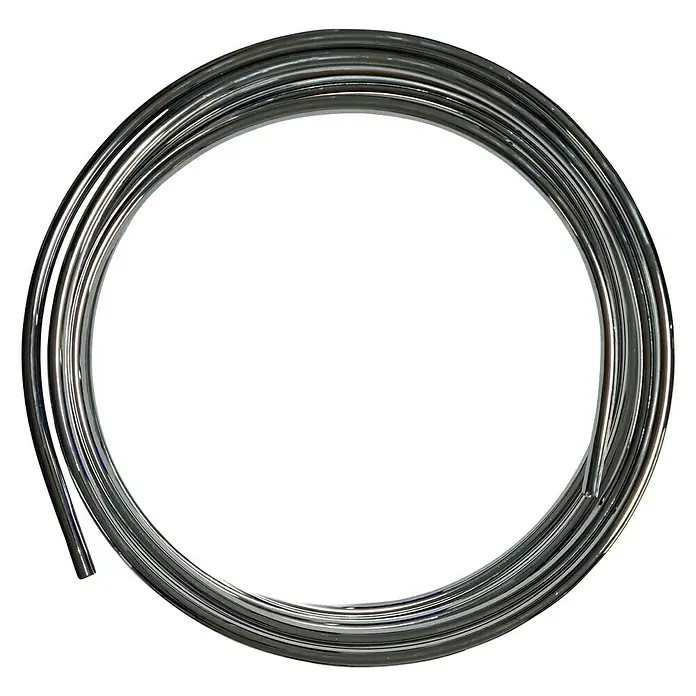 Kupferrohr CU - Durchmesser: 10 mm, Länge: 5 m, Verchromt - Ansicht von oben