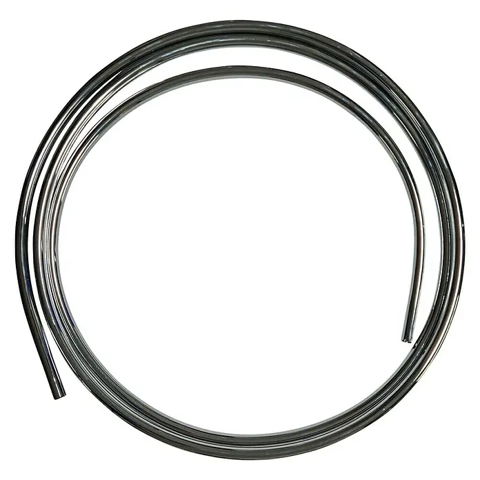 Kupferrohr CU - Durchmesser: 8 mm, Länge: 2,5 m, Verchromt - Ansicht von oben