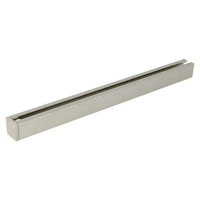 Expo Ambiente Endstück End - 1 Stk., Edelstahloptik, Geeignet für: 18 x 18 mm Profil - Diagonale Ansicht