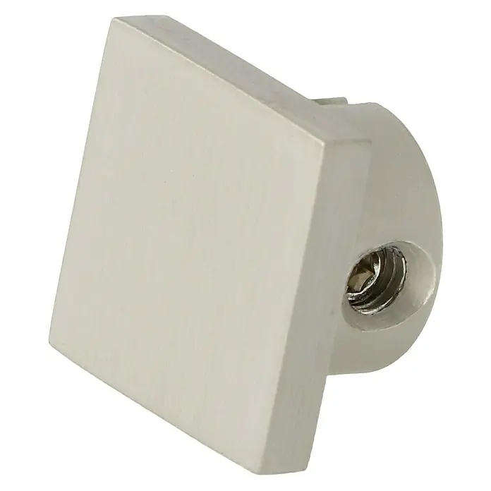 Expo Ambiente Endstück End - 1 Stk., Edelstahloptik, Geeignet für: 18 x 18 mm Profil - Diagonale Ansicht