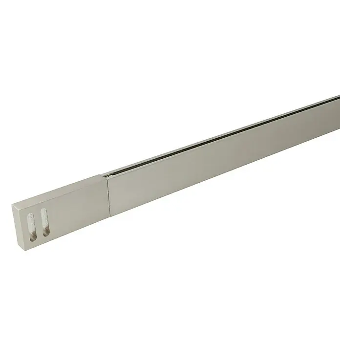 Expo Ambiente Eindstuk Clear - Rvs-look, Geschikt voor: 32 x 11 mm profiel - Diagonaal zicht