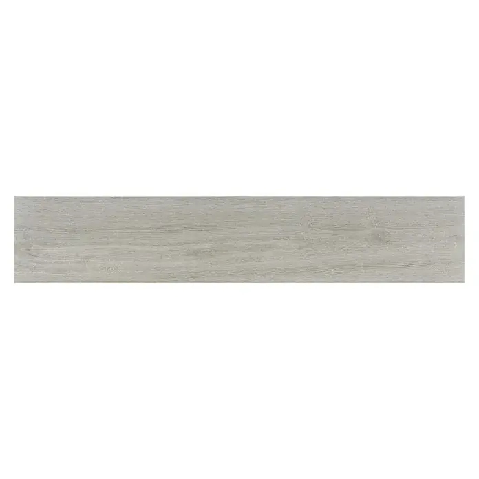 Pavimento porcelánico Trunk - 23 x 120 cm, Gris, Estilo madera - Vista frontal