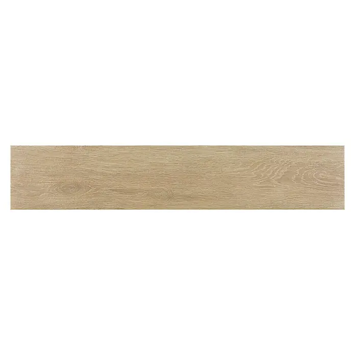 Pavimento porcelánico Trunk - 23 x 120 cm, Honey, Estilo madera - Vista frontal