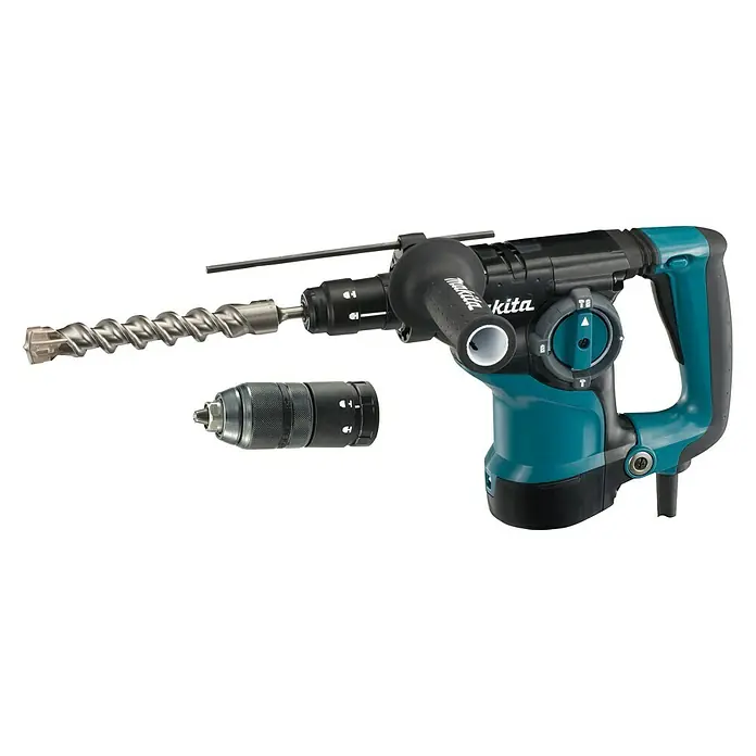 Makita Kombihammer HR2811FT - 800 W, Einzelschlagstärke: 2,8 J, Leerlaufdrehzahl: 0 U/min - 4.100 U/min - Linke Seitenansicht