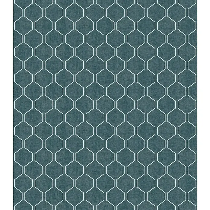 Sunfun Basic-Line Hochlehner-Auflage - Petrol, L x B x H: 117 x 49 x 6 cm, Baumwoll-Polyester-Mischgewebe - Detailaufnahme