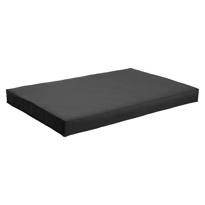Sitzauflage Virginia - Europaletten-Auflage, 120 x 80 x 12 cm, Anthrazit, 100 % Polyester - Diagonale Ansicht