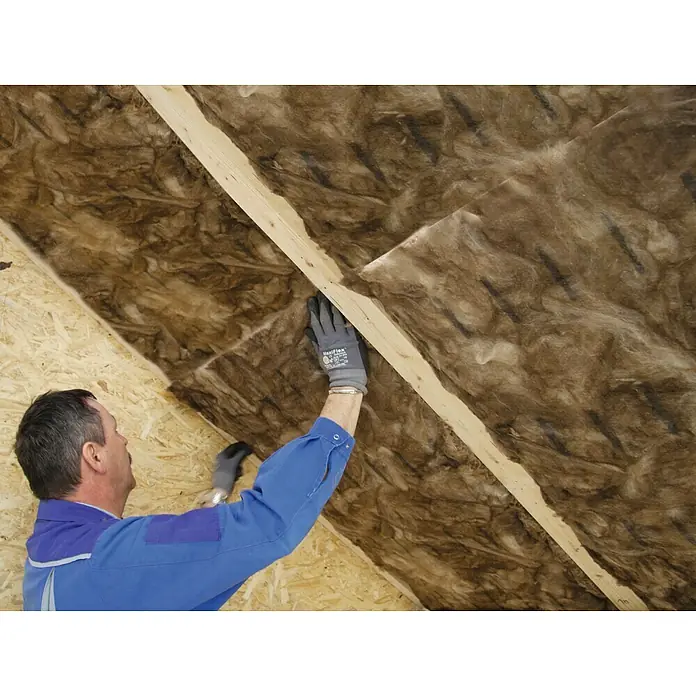 Knauf Insulation Zwischensparren-Dämmrolle Unifit 037 - L x B x H: 610 x 120 x 10 cm, Wärmeleitgruppe: 037 - Anwendungsbeispiel