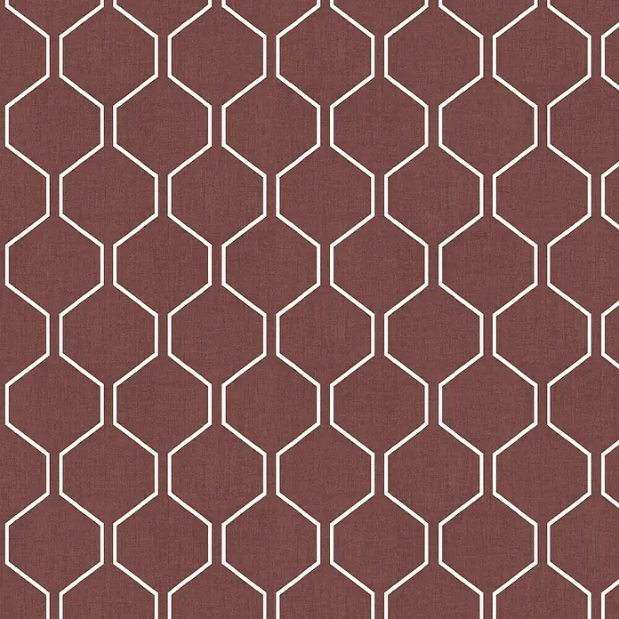 Sunfun Basic-Line Hochlehner-Auflage - Weinrot, L x B x H: 117 x 49 x 6 cm, Baumwoll-Polyester-Mischgewebe - Detailaufnahme