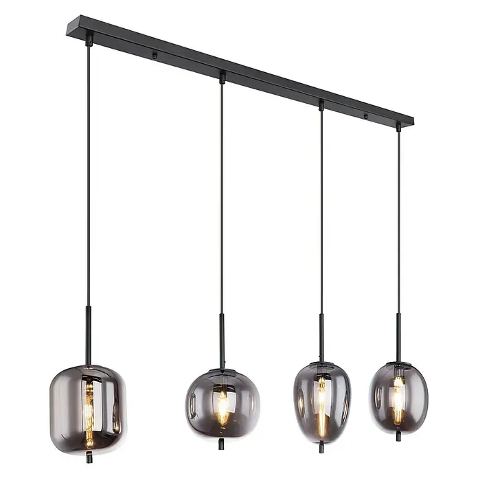 Globo Pendelleuchte Blacky - 40 W, L x B x H: 100 x 185 x 120 cm, E14 - Diagonale Ansicht