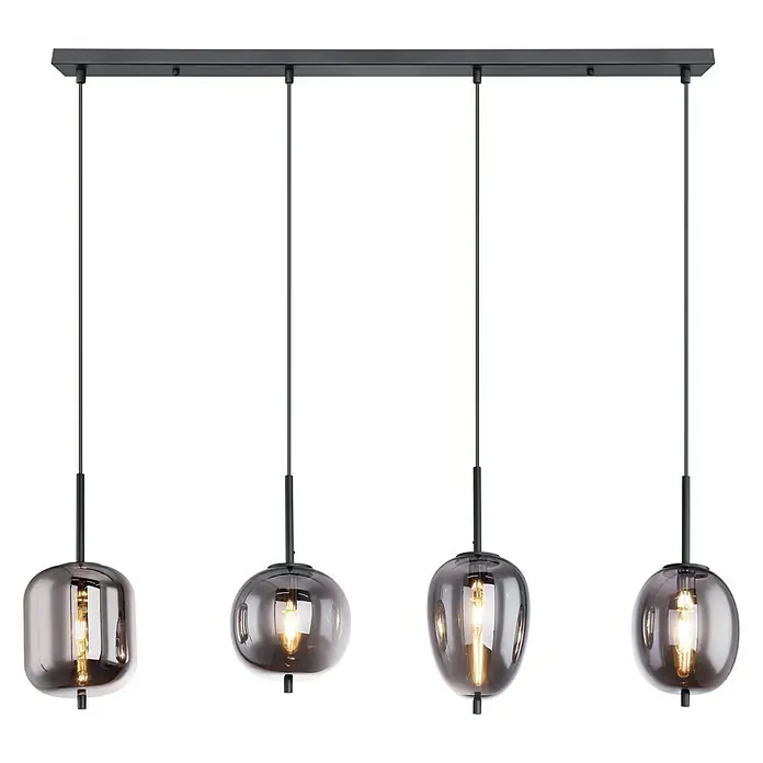Globo Pendelleuchte Blacky - 40 W, L x B x H: 100 x 185 x 120 cm, E14 - Vorderansicht