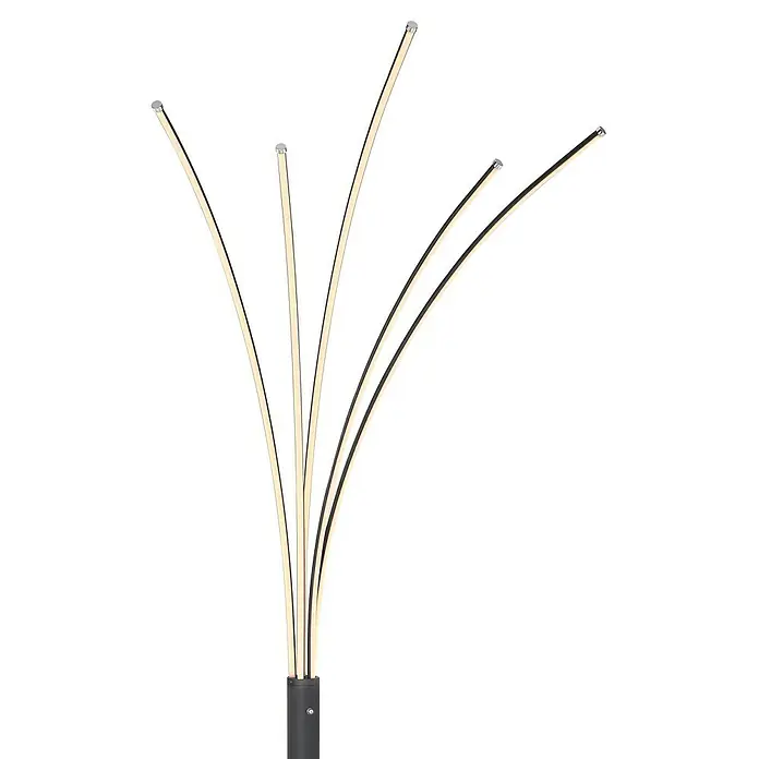 Globo LED-Stehleuchte Bizzy - 36 W, L x B x H: 56 x 60 x 187 cm, Schwarz/Opalweiß, Warmweiß - Detailaufnahme