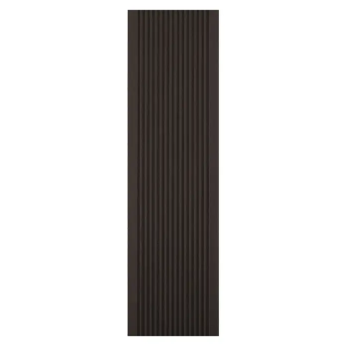 Kovalex WPC-Terrassendiele Exklusiv nach Maß - 300 x 14,5 x 2,6 cm, Schokobraun, Mattiert - Vorderansicht