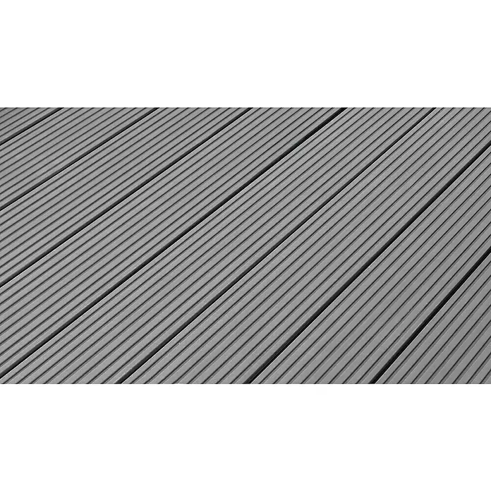 Kovalex WPC-Terrassendiele Exklusiv nach Maß - 300 x 14,5 x 2,6 cm, Grau, Mattiert - Detailaufnahme
