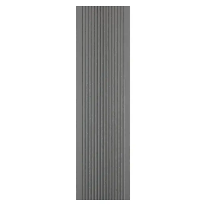 Kovalex WPC-Terrassendiele Exklusiv nach Maß - 300 x 14,5 x 2,6 cm, Grau, Mattiert - Vorderansicht