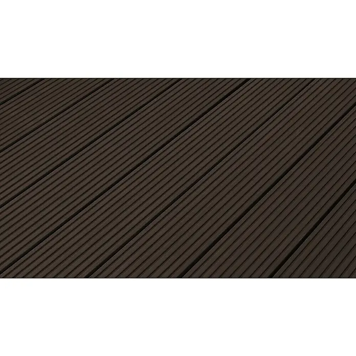 Kovalex WPC-Terrassendiele Exklusiv nach Maß - 300 x 14,5 x 2,6 cm, Schokobraun, Mattiert - Detailaufnahme