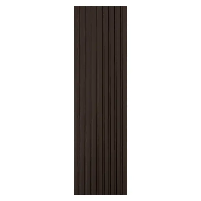 Kovalex WPC-Terrassendiele Exklusiv nach Maß - 300 x 14,5 x 2,6 cm, Schokobraun, Mattiert - Vorderansicht