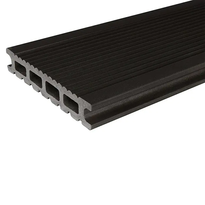 Kovalex WPC-Terrassendiele Exklusiv nach Maß - 300 x 14,5 x 2,6 cm, Graubraun, Mattiert - Detailaufnahme