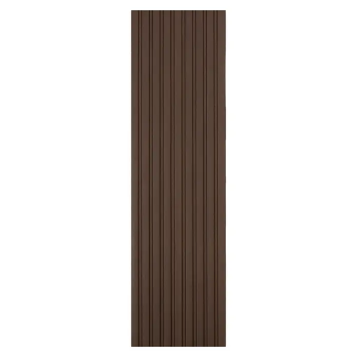 Kovalex WPC-Terrassendiele Exklusiv nach Maß - 300 x 14,5 x 2,6 cm, Braun, Mattiert - Vorderansicht