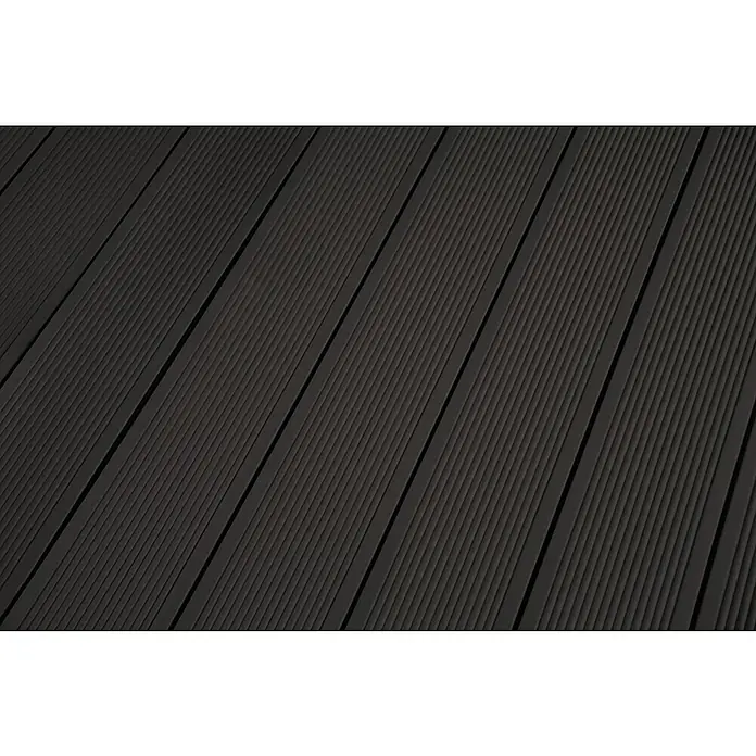 Kovalex WPC-Terrassendiele Exklusiv nach Maß - 300 x 14,5 x 2,6 cm, Graubraun, Mattiert - Detailaufnahme