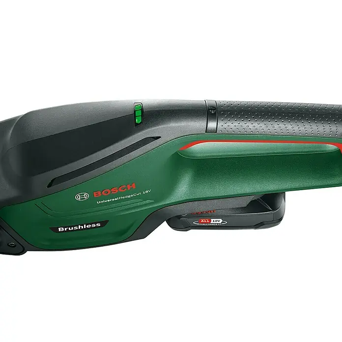 Bosch Cortasetos de batería Universal Hedgecut 18-50 - 18 V, Iones de litio, 2,5 Ah, 1 batería - Primer plano
