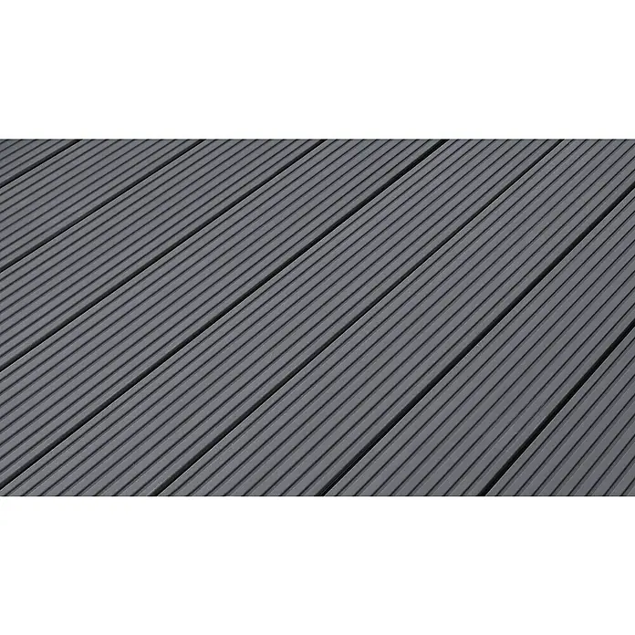 Kovalex WPC-Terrassendiele Exklusiv nach Maß - Steingrau, Mattiert, 300 x 14,5 x 2,6 cm - Detailaufnahme