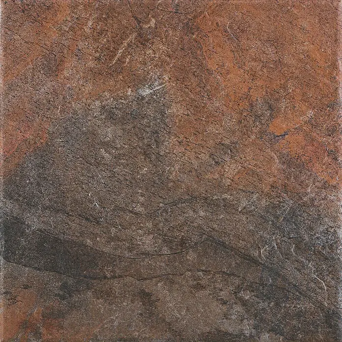 Pavimento porcelánico Vulcan - 45 x 45 cm, Magma, Rústico - Primer plano