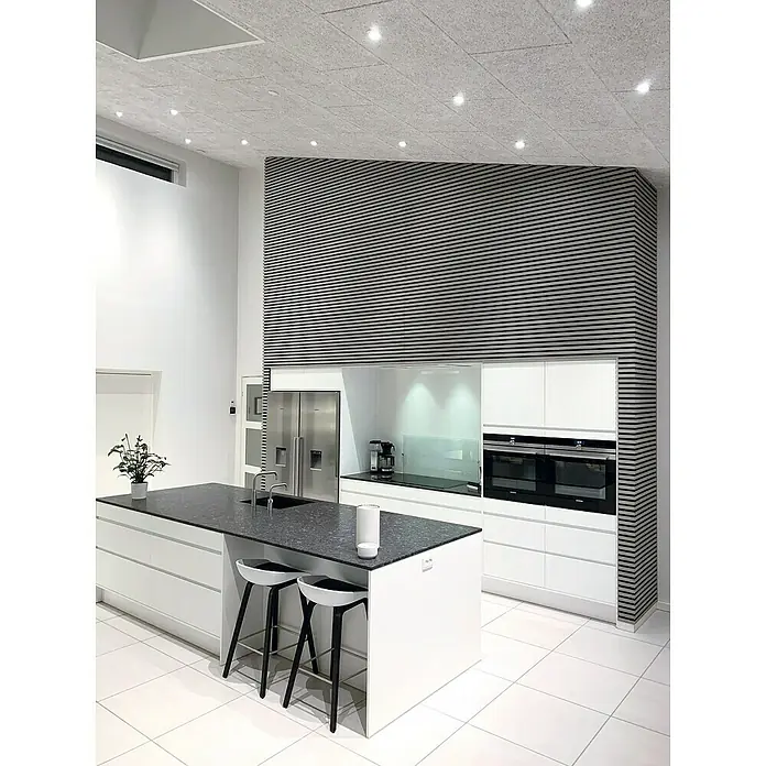 FibroTech Akustikplatte Multi Fein - Signalweiß, 1.200 x 600 x 25 mm, 1 Paneel - Stimmungsaufnahme