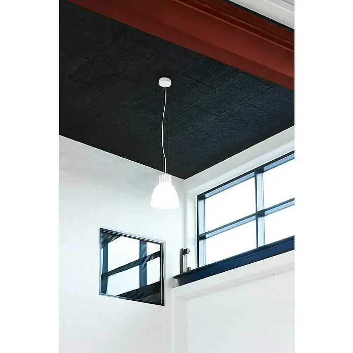 FibroTech Akustikplatte Multi Fein - Tiefschwarz, 1.200 x 600 x 25 mm, 1 Paneel - Stimmungsaufnahme