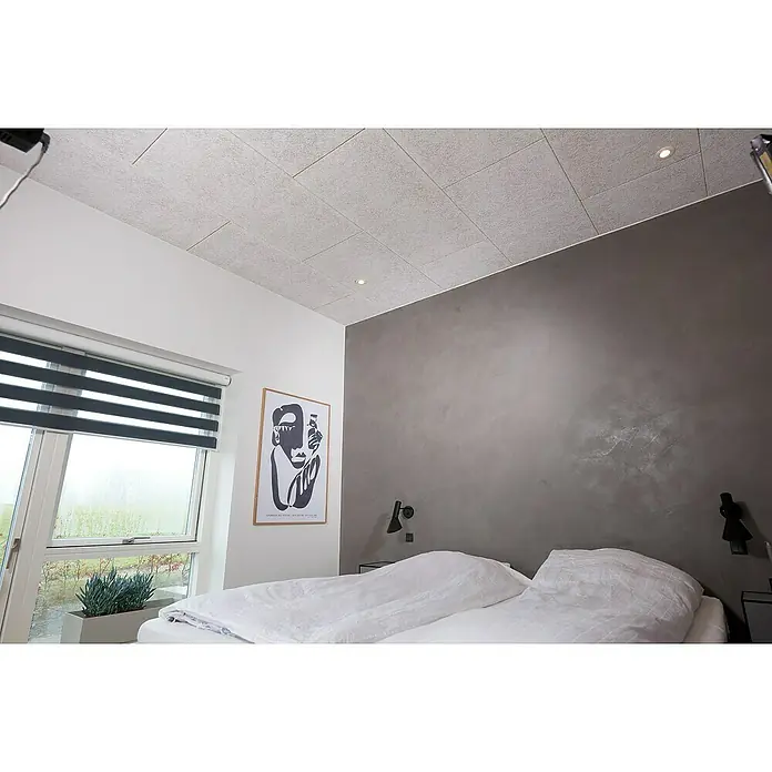 FibroTech Akustikplatte Multi Fein - Signalweiß, 1.200 x 600 x 25 mm, 1 Paneel - Stimmungsaufnahme