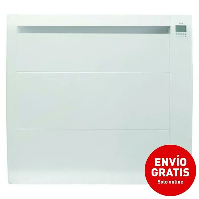 HJM Emisor térmico cerámico RFC - 1.500 W, Blanco, L x An x Al: 105 x 640 x 585 mm - Vista frontal