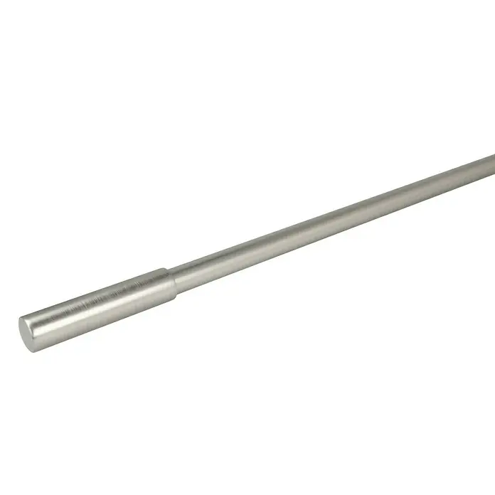 Expo Ambiente Endstück Signum - Edelstahloptik, 16 mm - Diagonale Ansicht