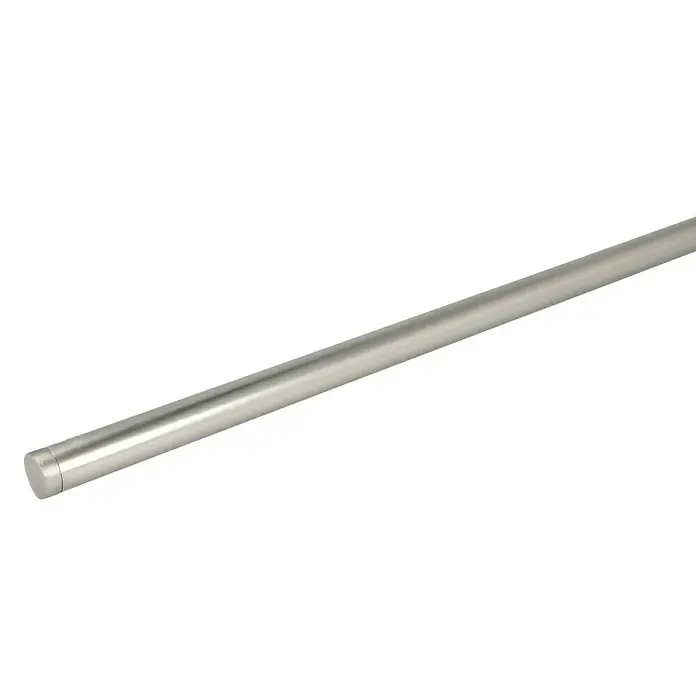 Expo Ambiente Endstück Match - Edelstahloptik, Schwarz, 16 mm - Diagonale Ansicht
