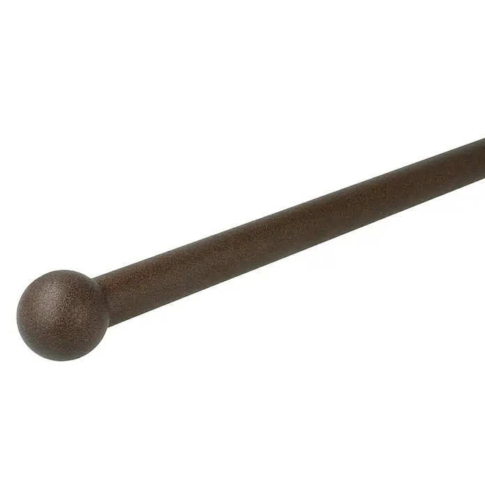 Expo Ambiente Endstück Ball - Rost, Geeignet für: Gardinenstangen Ø 20 mm, 2 Stk. - Diagonale Ansicht