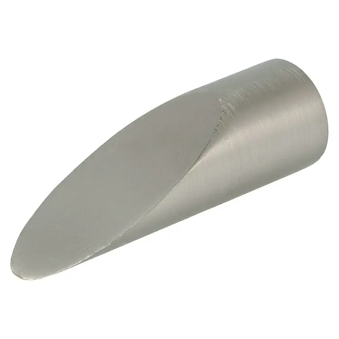 Expo Ambiente Endstück Cut - Edelstahloptik, 16 mm - Diagonale Ansicht
