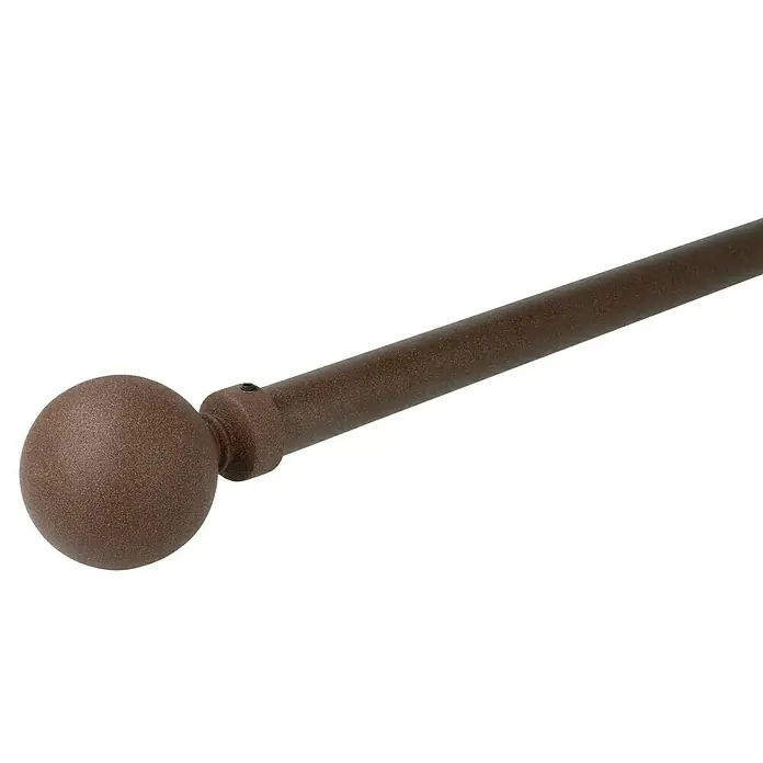 Expo Ambiente Gardinenstange - Rost, Länge: 160 cm, Durchmesser: 20 mm - Diagonale Ansicht