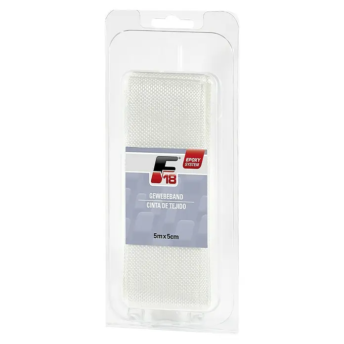 F18 Glasgewebeband - L x B: 5 m x 5 cm - Vorderansicht