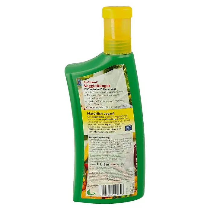 Neudorff BioTrissol Tomatendünger - 1 l, Inhalt ausreichend für ca.: 100 l - Rückansicht