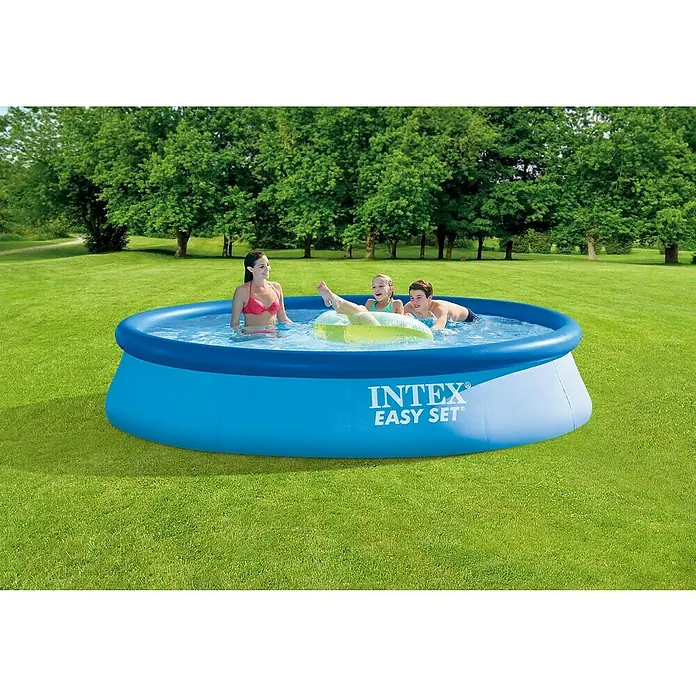 Intex Easy Pool bazen set - Ø x V: 396 x 84 cm, 7.290 l, Plave boje - Proizvod u upotrebi