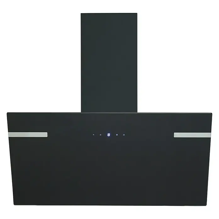 Respekta Schräghaube CH69090SA+ - Breite: 90 cm, Max. Luftleistung: 494 m³/h, Schwarz - Vorderansicht
