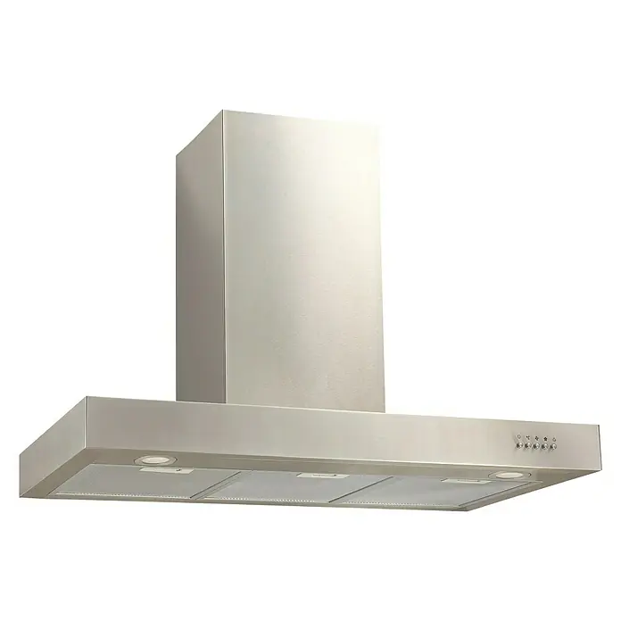 Respekta Blockhaube CH22098-90IXB - Breite: 90 cm, Max. Luftleistung: 626 m³/h, Edelstahl - Diagonale Ansicht