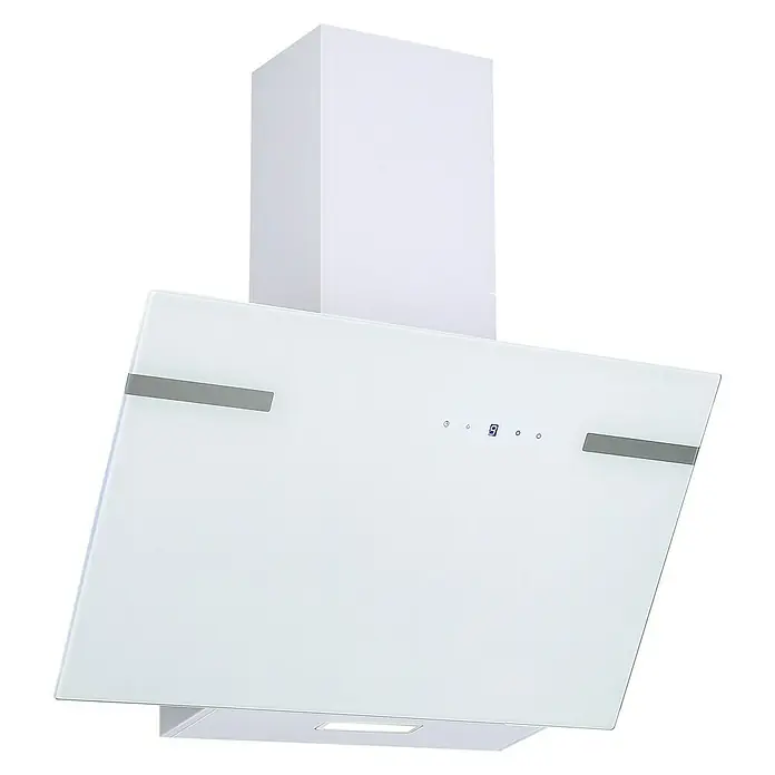 Respekta Schräghaube CH9090WA+ - Breite: 60 cm, Max. Luftleistung: 494 m³/h, Weiß - Diagonale Ansicht