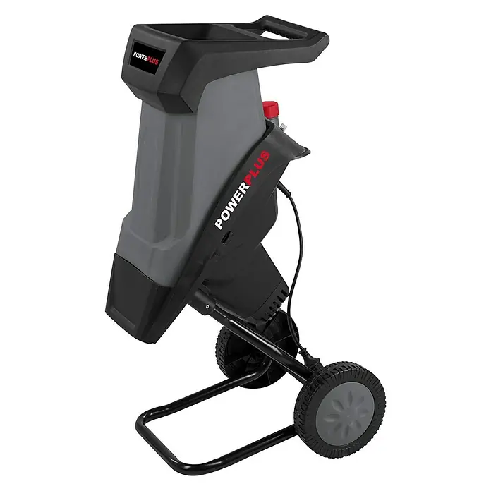 Powerworks Biotrituradora eléctrica POWEG5011 - 2.400 W, Corte de ramas máx.: 4 cm - Vista angular