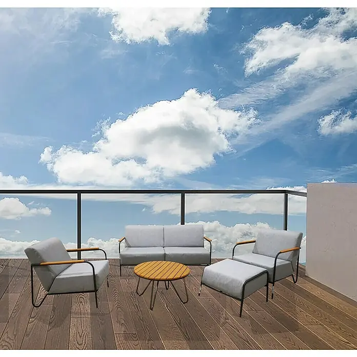 Conjunto de muebles Miriam - 5 piezas, Gris - Foto ambiente