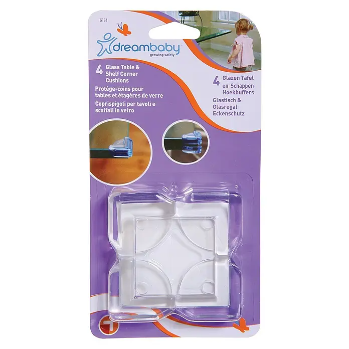 Dreambaby Glas-Eckenschutz - 4 Stk., Kleben - Vorderansicht