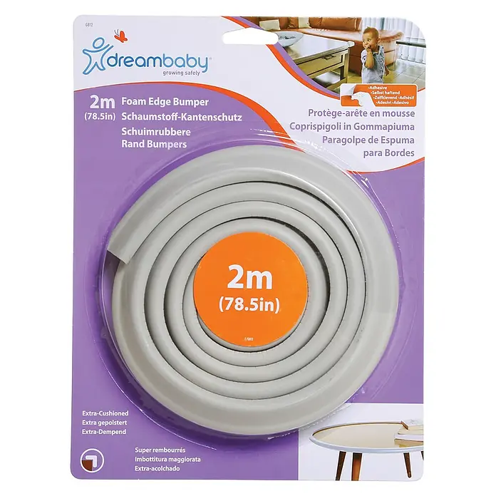 Dreambaby Eckenschutz - Grau, L x B: 2.000 x 41 mm - Vorderansicht