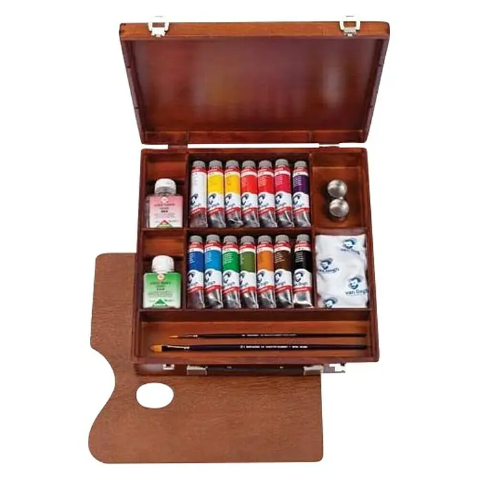 Talens Van Gogh Set de pinturas acrílicas - Multicolor, 14 ud. x 40 ml, Tubo - Vista angular