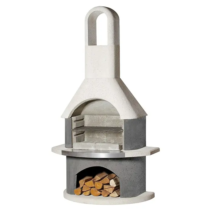 Buschbeck Grillkamin Stockholm - Hauptgrillfläche: 54 x 34 cm - Diagonale Ansicht